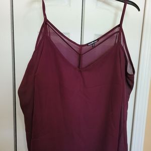 Charlotte Russe Plum Blouse 1x